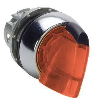 2 Position Lighted Red Maintained Selector Switch-0